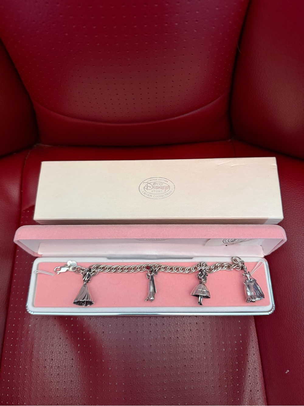 Vintage Disney Store Sterling Silver Limited Edition 7" Charm Bracelet (1996)